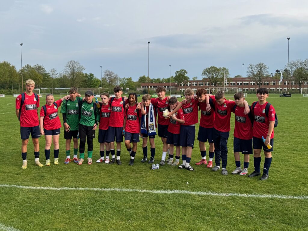 St Neots Town after the final whistle in the final