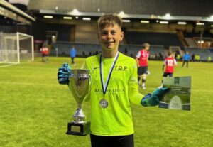 JB1 winning the play on the pitch tournament at the posh