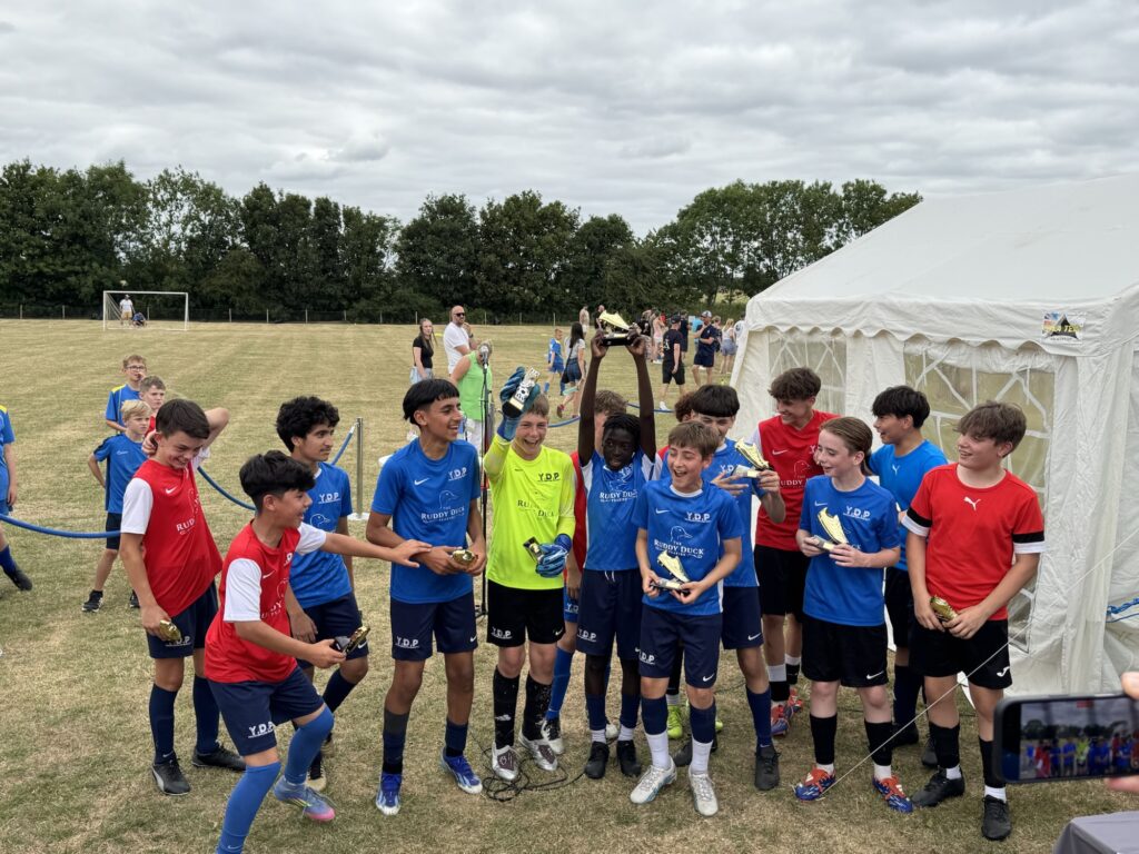 YDP Celebrating the Sawtry tournament win